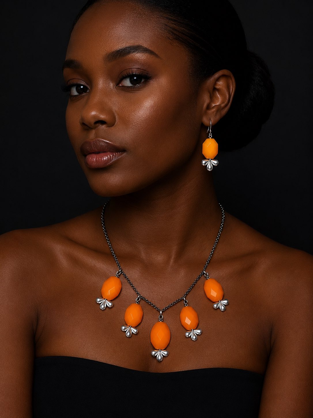 Citrus Drip Chain Necklace