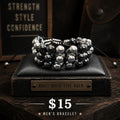 Dual Tone Adjustable Bead Bracelet