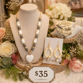 Serene Heart Howlite Jewelry Set