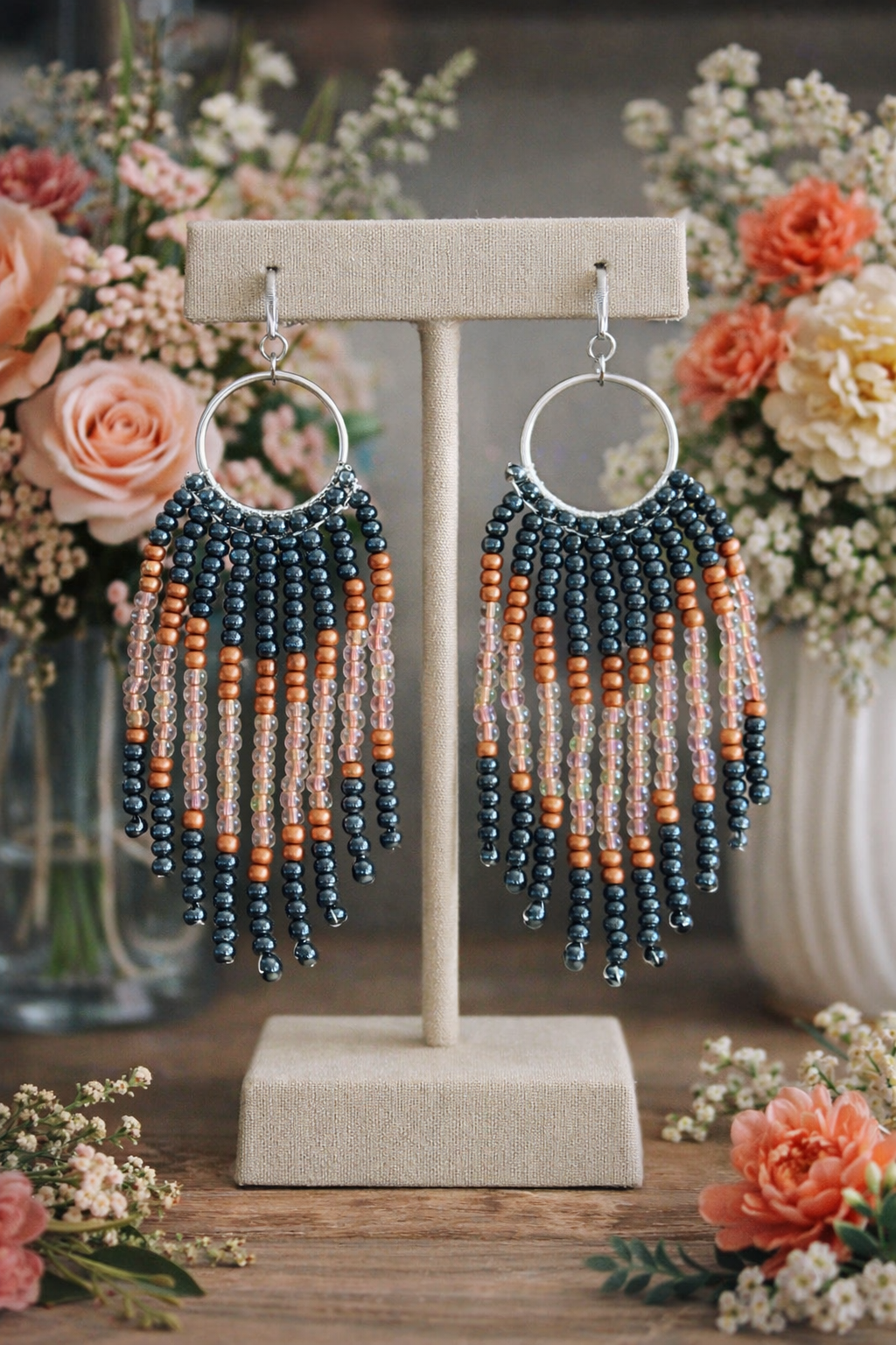 Bohemian Fringe Drop Earrings