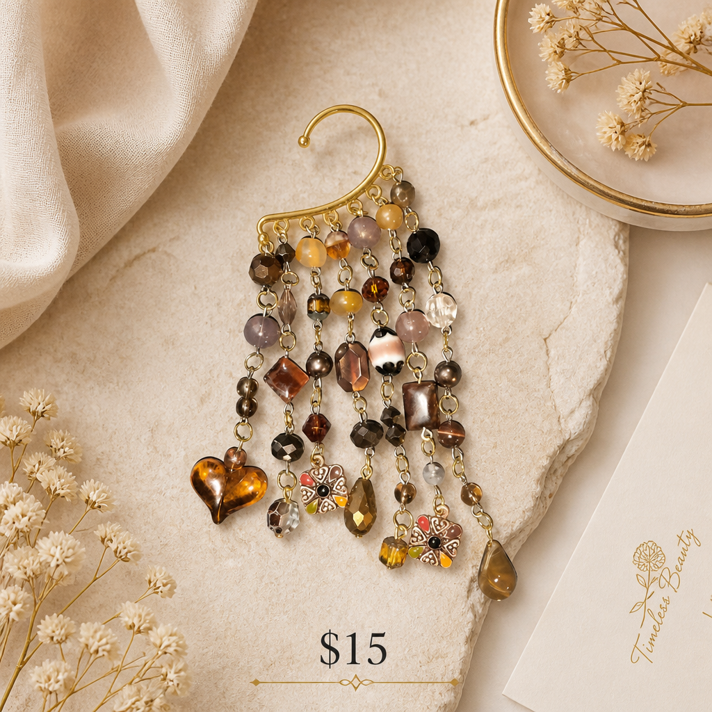 Amber Whisper Ear Cuff