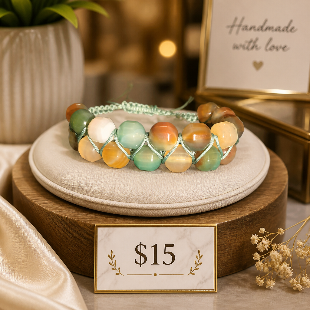 Sunset Layers Agate Bracelet