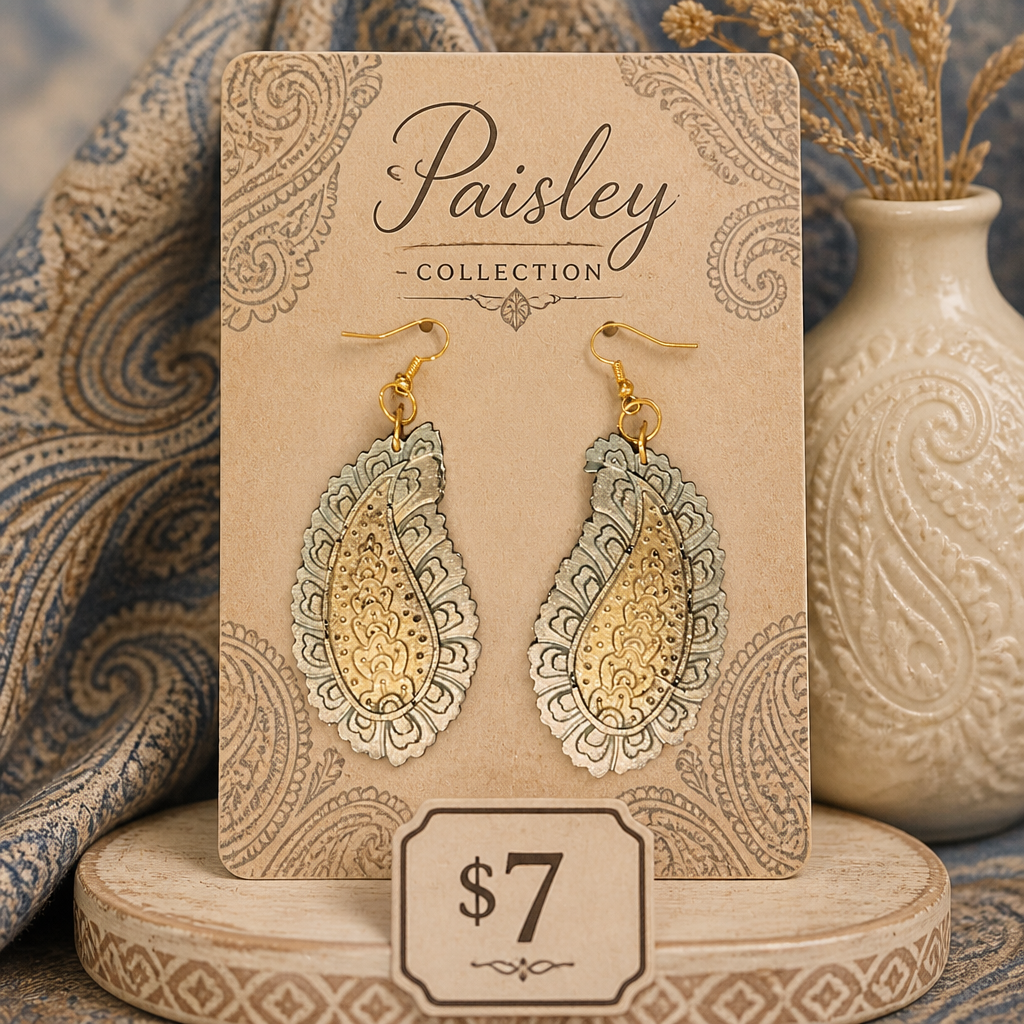 Twilight Paisley Drops